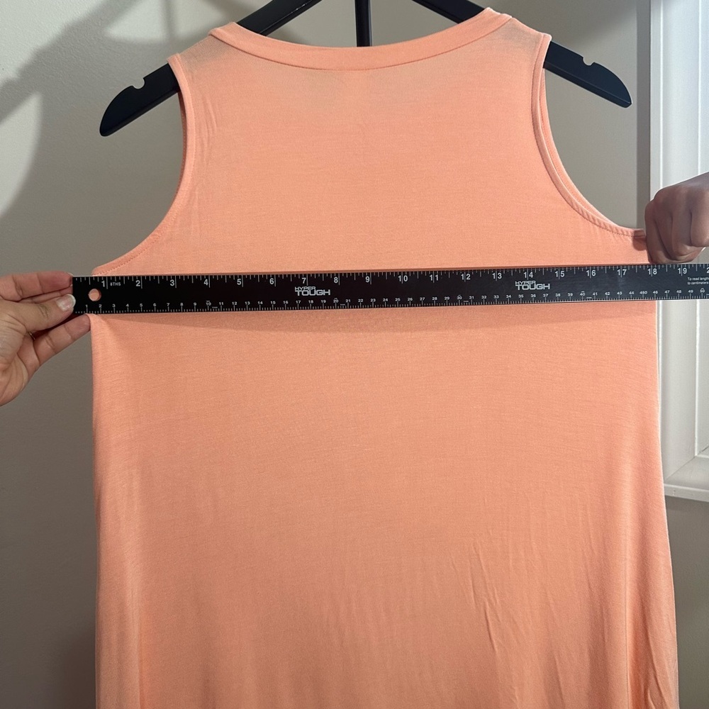 mittoshop Sleeveless Peach Tank Dress Bamboo Swing Dress Kentucky Derby Dress - Picture 11 of 15